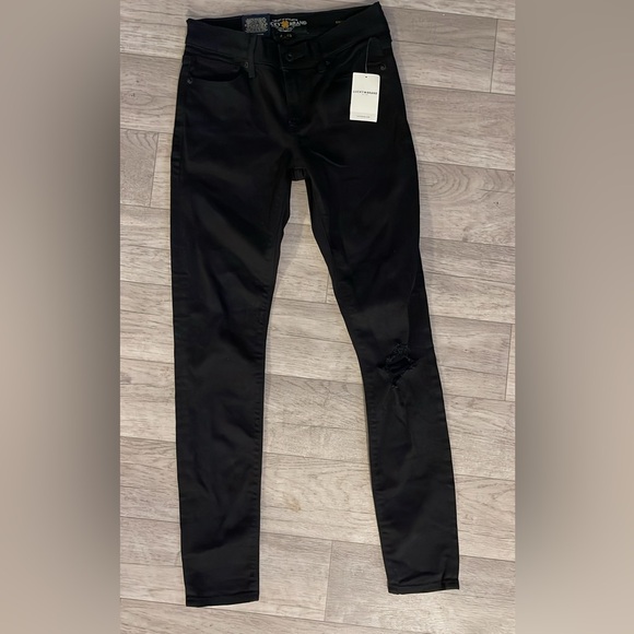 Lucky Brand Denim - Lucky brand 0 25 NWT distressed black skinny jeans